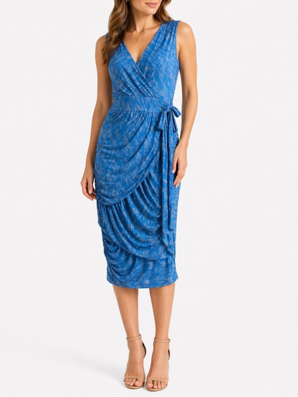 Plenty by Tracey Reece Vintage Rouched Dress NWT Vacation Resortwear Boho Y2K